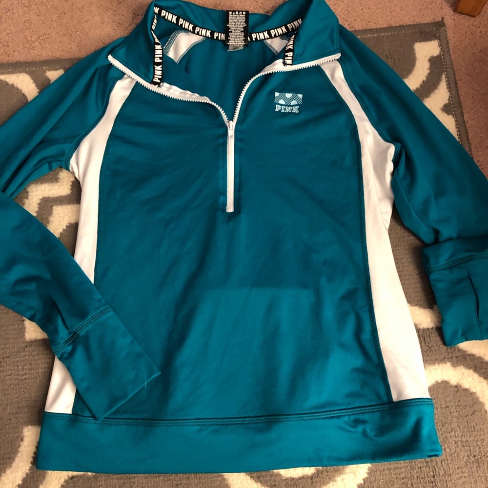 Victoria secret pink ultimate half-zip sweater